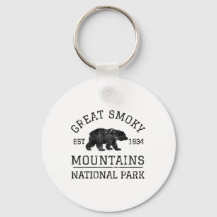 Great Smoky Mountains National Park Tennessee Bear Key Ring