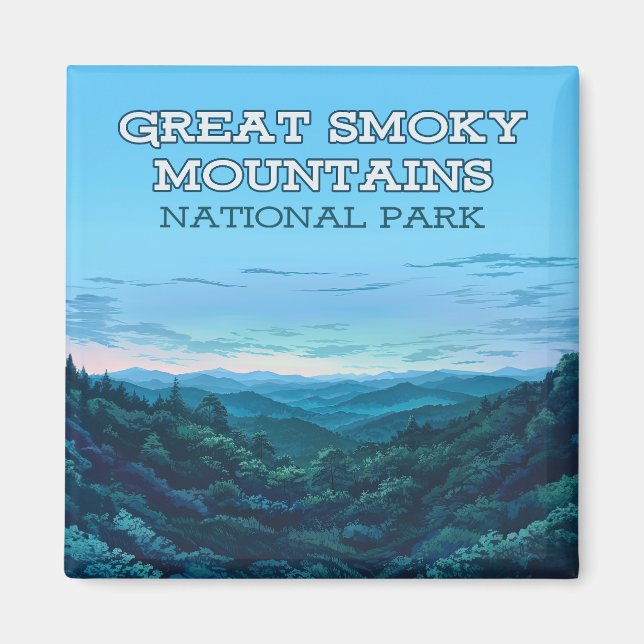 Great Smoky Mountains National Park Tennessee Magnet (Front)