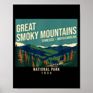 Great smoky mountains national park tennessee poster