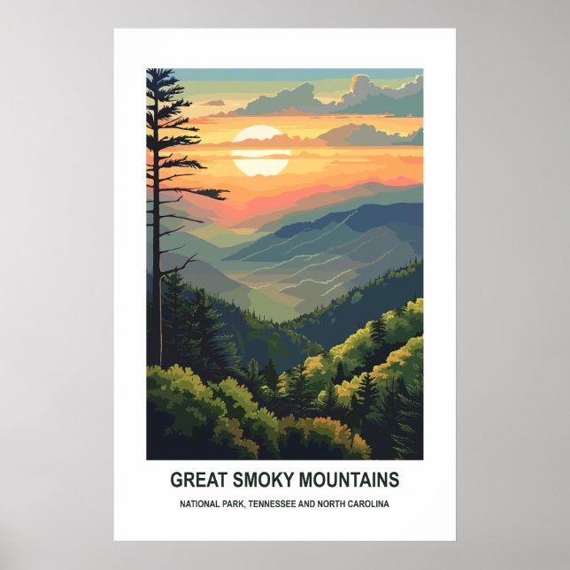 Great Smoky Mountains National Park Tennessee USA  Poster (Front)