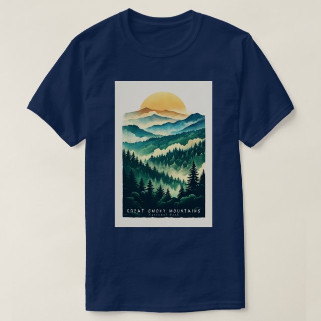 Great Smoky Mountains national park travel  12 T-Shirt (Design Front)