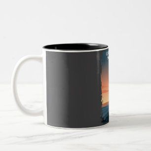 Great Smoky Mountains National Park Travel Poster Two-Tone Coffee Mug