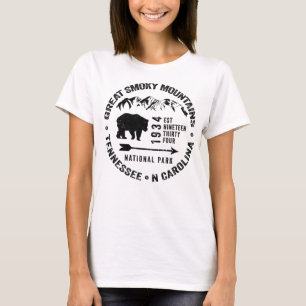 Great Smoky Mountains National Park USA Black Bear T-Shirt