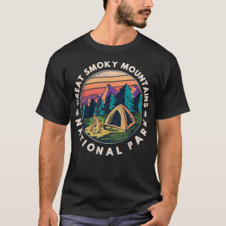 Great Smoky Mountains National Park Vintage Campin T-Shirt
