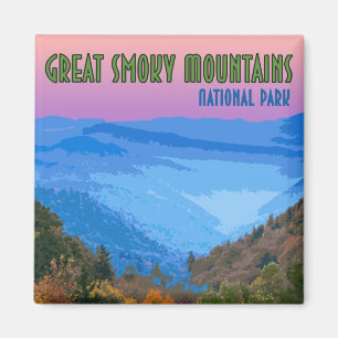 Great Smoky Mountains National Park Vintage Magnet