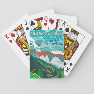  Great Smoky Mountains National Park Vintage  Playing Cards