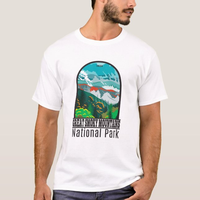  Great Smoky Mountains National Park Vintage T-Shirt (Front)