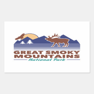 Great Smoky Mountains Rectangular Sticker