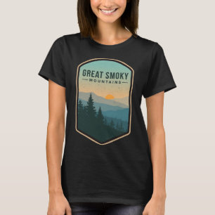 Great Smoky Mountains Retro National Park Tennesse T-Shirt
