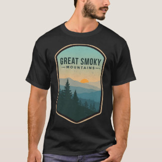 Great Smoky Mountains Retro National Park Tennesse T-Shirt