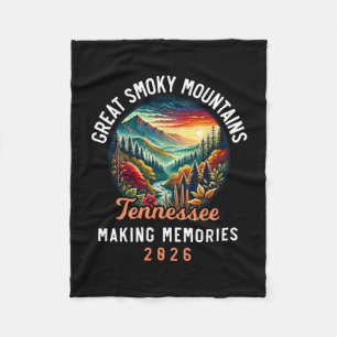 Great Smoky Mountains Tennessee 2026 Pigeon Forge1 Fleece Blanket