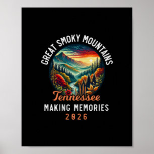 Great Smoky Mountains Tennessee 2026 Pigeon Forge Poster