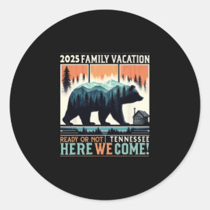 Great Smoky Mountains Tennessee Family Vacation 20 Classic Round Sticker