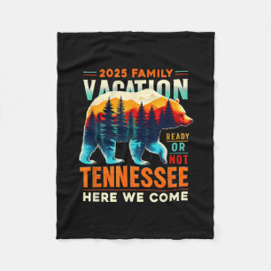 Great Smoky Mountains Tennessee Family Vacation 20 Fleece Blanket