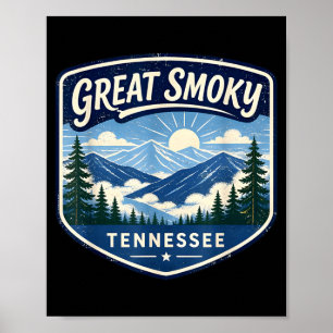 Great smoky mountains tennessee national park poster