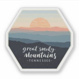 Great Smoky Mountains Tennessee Vintage Sunset