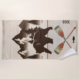 Great Smoky Mountains, TN bear Beach Towel