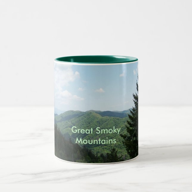 Great Smoky Mountains Two-Tone Coffee Mug (Center)