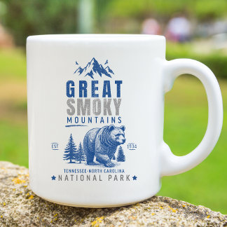 Great Smoky Mountains Vintage Bear – National Park Coffee Mug
