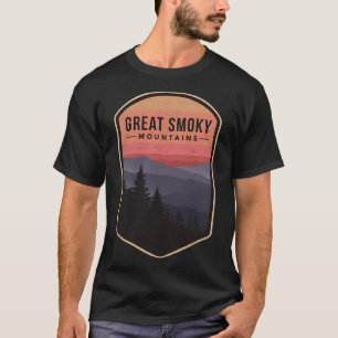 Great Smoky Mountains Vintage Sunset National Park T-Shirt