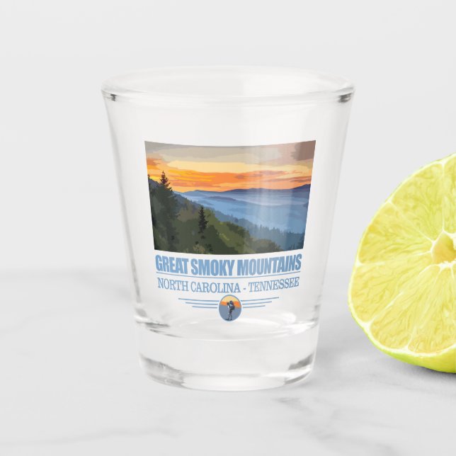 Great Smoky Mtns Shot Glass (Front)
