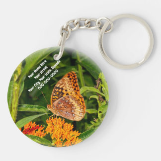 Great-spangled Fritillery Butterfly Key Ring
