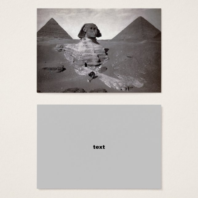 Great Sphinx & Giza Pyramids Necropolis Egypt (Front & Back)