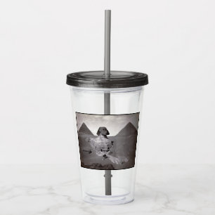 Great Sphinx & Giza Pyramids Necropolis Egypt Acrylic Tumbler