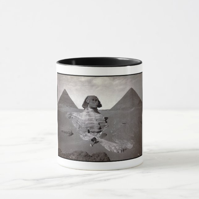 Great Sphinx & Giza Pyramids Necropolis Egypt Mug (Center)