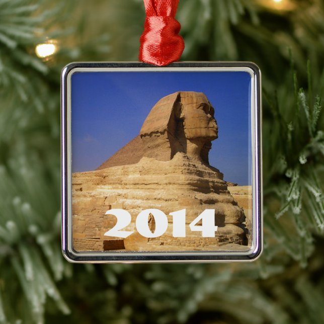 Great Sphinx of Giza, Egypt Metal Ornament (Tree)