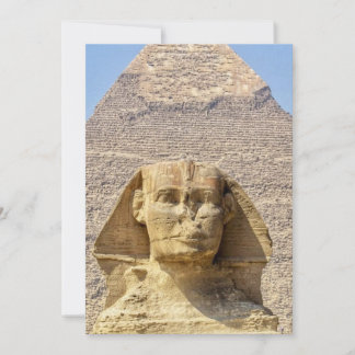 Great Sphinx of Giza & pyramids Ancient Egypt Invitation