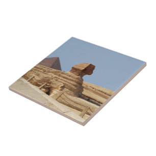 Great Sphinx on the Giza plateau. Egypt, August 20 Ceramic Tile