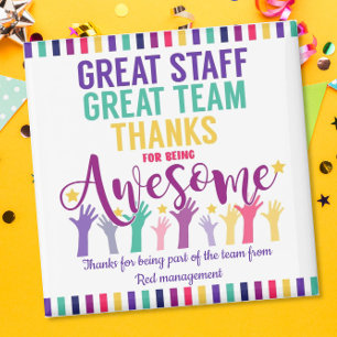 Great staff christmas thank you gift magnet