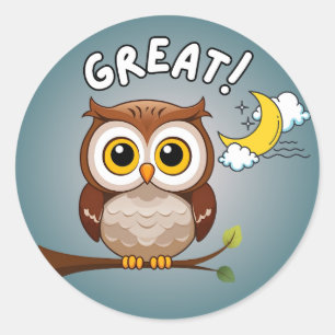 Great Sticker, Owl Stickers