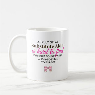 Great Substitute Aide Personalised Name Gift Coffee Mug