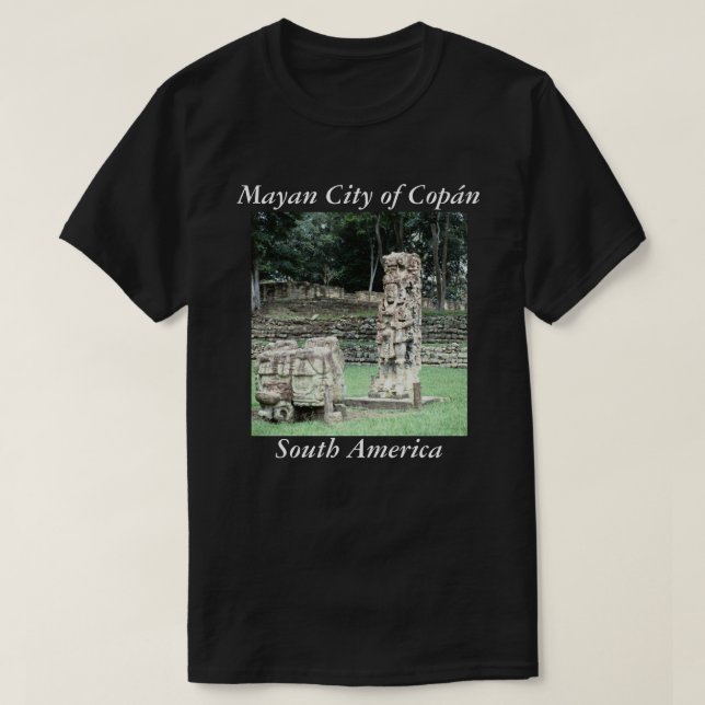 Great Sun Lord AD426 Mayan Ruins Ancient Photo T-Shirt (Design Front)