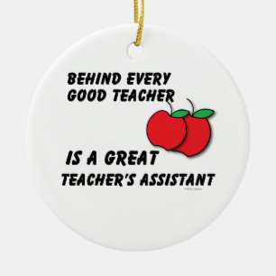 Great Teacher Assistant Ceramic Tree Decoration