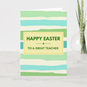 Great Teacher Easter Card