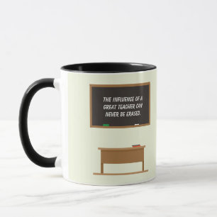 Great Teacher Inspirational Quote Chalkboard Mug