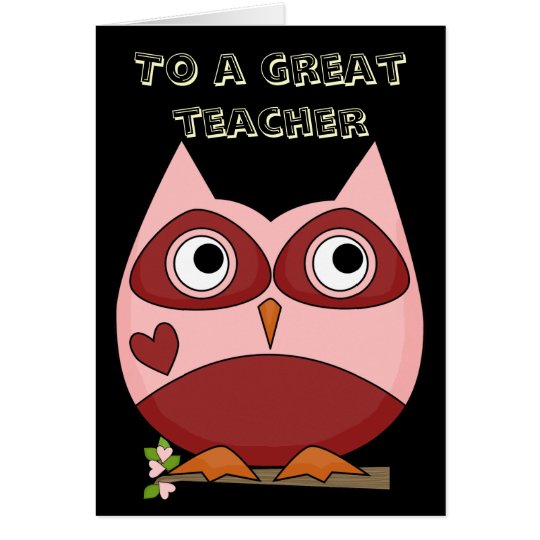 Great Teacher Thank You Card