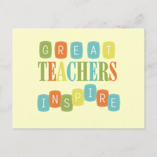 Great Teachers Inspire Postcard