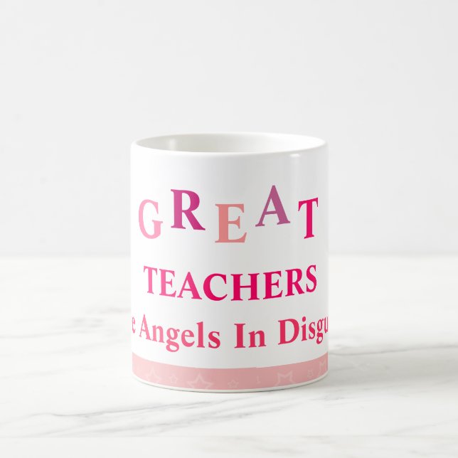 Great Teachers - Pink Coffee Mug (Center)