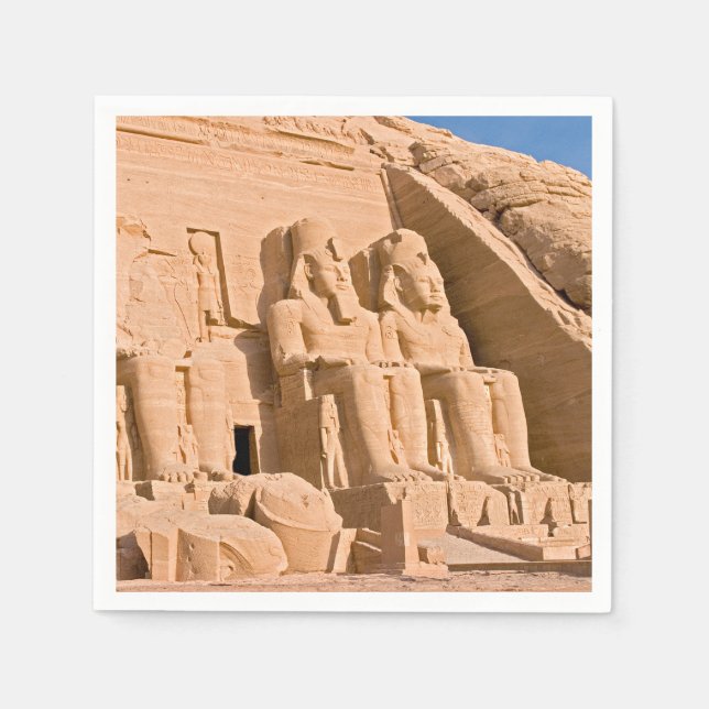 Great Temple of Abu Simbel - Ramses II - Egypt Napkin (Front)