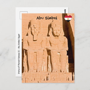 Great Temple of Abu Simbel - Ramses II - Egypt Postcard
