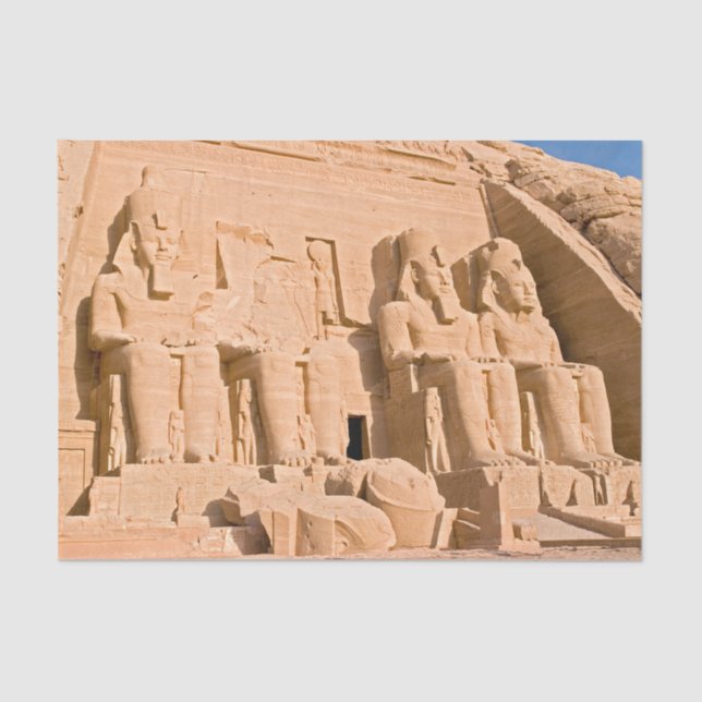 Great Temple of Abu Simbel - Ramses II - Egypt Tissue Paper (Front)