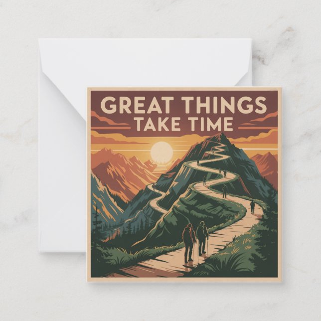 Great Things Take Time Card (Front)