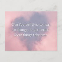 Great Things Take Time Motivational Mini Art Print