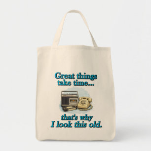 Great things take time tote bag