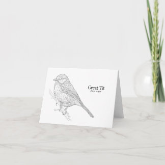 Great Tit Greeting Card