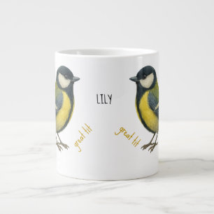 Great Tit Personalized Bird Mug